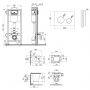 Набор Qtap инсталляция 4 в 1 с панелью смыва Nest (QT0133M425 + QT0111M11V1114W) + унитаз с сиденьем Virgo QT1833051ERW