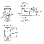 Биде напольное Roca Carmen A3570A4000