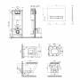 Набор Qtap инсталляция 4 в 1 с панелью смыва Nest (QT0133M425 + QT0111V1105GW) + унитаз с сиденьем Scorpio QT1433053ERW