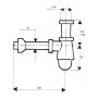 Сифон для умывальника McAlpine 220CB