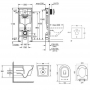 Набор инсталляция 4 в 1 Grohe Rapid SL 38722001 + унитаз с сиденьем Qtap Swan QT16335178W