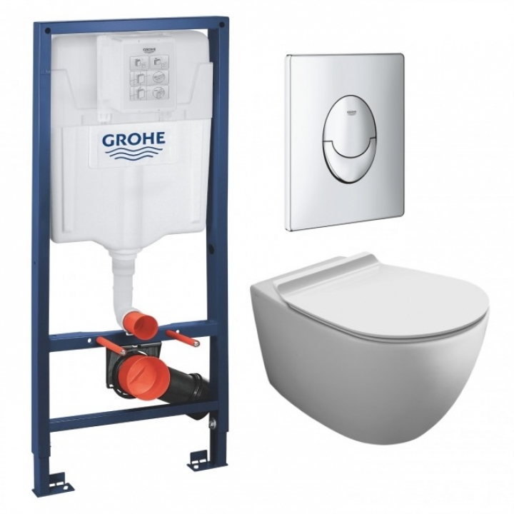 Инсталляция с Унитазом Grohe Rapid SL 38536001 + Simas Vignoni (VI18/F85) + Сиденье Slim Soft-close