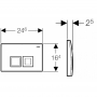 Инсталляция+Унитаз: Geberit Duofix Delta (458.126.00.1)+ Laufen Pro Rimless H8669570000001