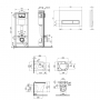 Набор Qtap инсталляция 4 в 1 с панелью смыва Nest (QT0133M425 + QT0111M08V1091MB) + унитаз с сиденьем Virgo QT1833051ERMB