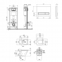 Набор Qtap инсталляция 4 в 1 с панелью смыва Nest (QT0133M425 + QT0111M08382SAT) + унитаз с сиденьем Tern QT1733052ERW