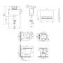 Набор Qtap смывной бачок с панелью смыва Nest (QT0122490S4Q1 + QT0111M08V1384W) + унитаз с сиденьем Swan QT16223178W