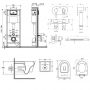 Комплект Qtap инсталляция Nest QTNESTM425M08CRM + унитаз с сиденьем Jay QT07335176W + набор для гигиенического душа со смесителем Inspai-Varius QTINSVARCRMV00440501
