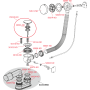 Сифон для ванны Alca Plast A551KM, автомат комплект