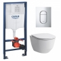 Инсталляция Grohe Rapid SL 39503000 c подвесным унитазом Laufen Pro Rimless H8669570000001