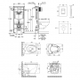 Набор инсталляция 4 в 1 Grohe Rapid SL 38772001 + унитаз с сиденьем Qtap Leo QT11331002ERW