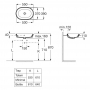 Умывальник врезной на столешницу Roca GAP 55 см (A3270Y5000)