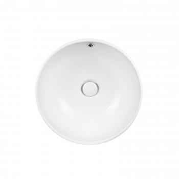 Раковина-чаша Qtap Amazon 430х430х160 White с донным клапаном QT02117043NW