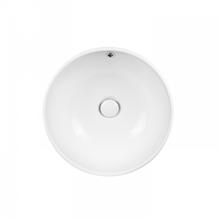 Раковина-чаша Qtap Amazon 430х430х160 White с донным клапаном QT02117043NW