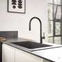 Кухонная мойка Hansgrohe S510-F660 GS черный графит (43313170)