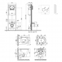 Набор Qtap инсталляция 4 в 1 с панелью смыва Nest (QT0233M370 + QT0211P01V1176W) + унитаз с сиденьем Aries QT0333063ERW