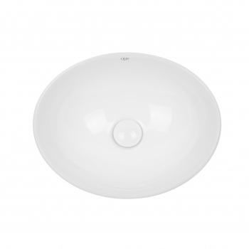 Раковина-чаша Qtap Dove 410x335x145 White с донным клапаном QT06113078W