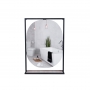 Зеркало Qtap Taurus 800х850х140 Black/Whitish oak с LED-подсветкой QT2478ZP600BWO