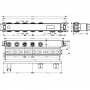 Скрытая часть hansgrohe RainSelect для 3 потребителей 15311180