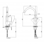 Смеситель для кухни Lidz (CRM)-20 38 016 08