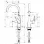 Смеситель hansgrohe Talis S для кухонной мойки 72810000