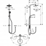 Душевая система hansgrohe Croma Select S Showerpipe 280 1jet Reno 26793000