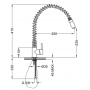 Смеситель для кухни выдвижной ZIPPONI CU642CR20XZ