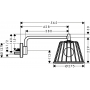 Верхний душ Hansgrohe Axor LampShower (26031000)