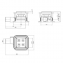 Трап Qtap Presto BLA6011304 точечный с комбинированным затвором и нержавеющей решеткой