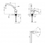 Смеситель для кухни Lidz (BLA)-14 43 008F-3