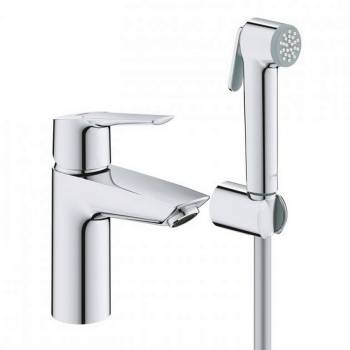 Смеситель Grohe Eurosmart S-Size QuickFix Start с гигиеническим душем (23123003)
