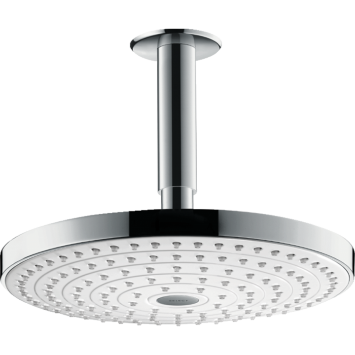 Верхний душ hansgrohe Raindance Select S 240 2jet потолочный, белый/хром 26467400