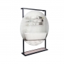 Зеркало Qtap Taurus 600х850х140 Black/Whitish oak с LED-подсветкой QT2478ZP700BWO