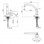 Змішувач для кухні Lidz Tani 008F (k40) LDTAN008FCRM35123 Chrome