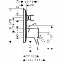 Смеситель hansgrohe Metropol Classic для ванны 31345000