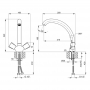 Смеситель для кухни Lidz (CRM) Mix 17 272-3