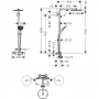 Душевая система hansgrohe Raindance Select S Showerpipe 240 1jet P с термостатом 27633670