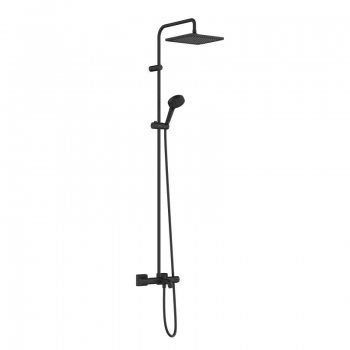 Душевая система Hansgrohe Vernis Shape Showerpipe 240 1jet с термостатом для ванны, Matt Black (26900670)