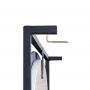 Зеркало Qtap Taurus 800х850х140 Black/Whitish oak с LED-подсветкой QT2478ZP600BWO