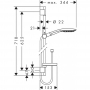 Душевой набор hansgrohe Raindance Select S 150 3 jet/Unica S Puro 27802400