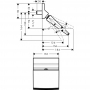 Верхний душ hansgrohe Raindance 150 1jet Rainfall 26442000