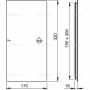 Дверца AlcaPlast для ванной под плитку 150x300, белая