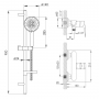 Душевой набор со смесителем IMPRESE KUCERA (SET20220127)