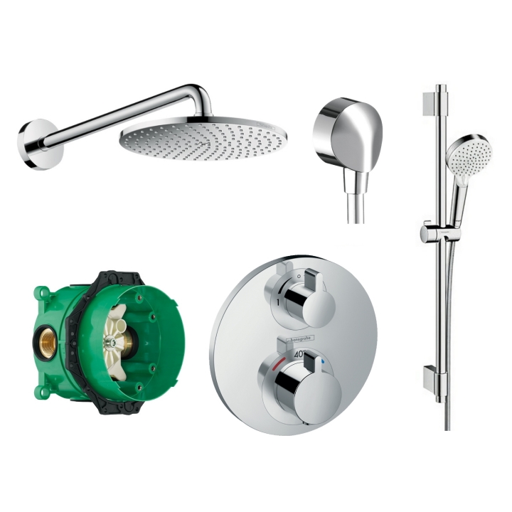 Душевая система Hansgrohe Ecostat 15758111