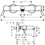 Термостат hansgrohe Ecostat Comfort Care для ванны 13115000