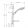 Душевой набор Hansgrohe Crometta 85 1jet/ UnicaCrometta 0.65 (27728000)