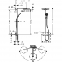 Душевая система hansgrohe Raindance Select S 300 Showerpipe с термостатом 27114000