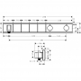 Термостат hansgrohe RainSelect для душа, белый/хром 15357400
