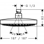 Лейка для верхнего душа Hansgrohe Croma Select E 26524000