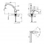 Смеситель для кухни Lidz (CRM) 46 78 008-3