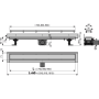 Трап для душа AlcaPlast APZ23-DOUBLE9-750